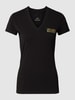 ARMANI EXCHANGE T-shirt met V-hals Zwart