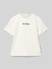 Tom Tailor T-shirt met statementprint Offwhite