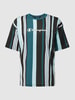 CHAMPION T-Shirt mit Streifenmuster Petrol