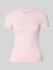 PIECES Slim Fit T-Shirt mit Rundhals Modell 'LULA' Rosa