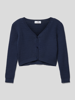 Happy Girls Cropped Strickjacke mit Knopfleiste Marineblau