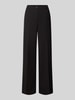 Stehmann Wide leg broek met steekzakken model 'Hillda' Zwart