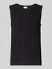 s.Oliver RED LABEL Slim Fit Tank Top aus Baumwoll-Mix Black