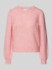 Selected Femme Strickpullover mit Ballonärmeln Modell 'SLFLULU' Rosa