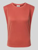 Jake*s Collection Tanktop met ronde hals Roestrood