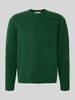 SELECTED HOMME Relaxed fit gebreide pullover met wol, model 'RAI BRUSHED' Flessengroen
