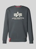 Alpha Industries „BASIC SWEATER” z nadrukiem z logo  Ciemnoszary