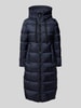 Peuterey Gewatteerde lange jas met steekzakken, model 'NUNKI' Donkerblauw
