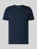 Fynch-Hatton T-Shirt mit Label-Stitching Marine