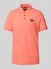 PME Legend Poloshirt met labeldetail Koraal