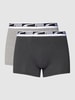 Puma Trunks mit Label-Details im 2er-Pack Mittelgrau Melange