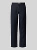 Casual Friday Regular Fit Leinenhose mit Eingrifftaschen Modell 'Pandrup' Marine