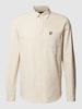 Lyle & Scott Slim fit vrijetijdsoverhemd met button-downkraag Zand