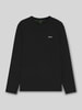 BOSS Green Regular Fit Langarmshirt aus Baumwoll-Mix Modell 'TEE LONG' Black