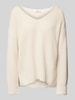 s.Oliver RED LABEL Relaxed Fit Strickpullover aus Baumwoll-Mix Beige