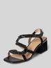 ALMA EN PENA Sandalette mit Ziersteinbesatz Black