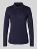 Christian Berg Woman Regular fit poloshirt met knoopsluiting Donkerblauw