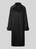 Christian Berg Woman Selection Regular fit lange jas met opstaande kraag Zwart