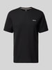 BOSS T-Shirt mit Label-Stitching Black