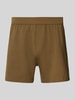 SLG Boxershort met elastische band met label Olijfgroen