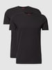 HUGO T-Shirt in unifarbenem Design Black
