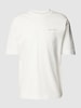 Marc O'Polo T-shirt met labelstitching Wit