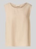 FREE/QUENT Loose Fit Tanktop aus Leinen-Viskose-Mix Modell 'Lava' Sand Melange