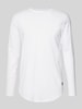 Jack & Jones Longsleeve mit geripptem Rundhalsausschnitt Modell 'ENOA' Weiss