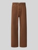 JACK & JONES Straight Fit Jeans aus reiner Baumwolle Modell 'ALEX ORIGINAL' Hellbraun