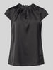 comma Blusenshirt mit gelegten Falten Black
