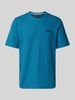 BOSS Regular fit T-shirt van katoenmix  Petrol
