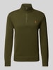 Polo Ralph Lauren Strickpullover mit Troyer-Kragen Khaki