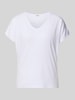 s.Oliver RED LABEL Relaxed Fit T-Shirt aus Viskose-Mix Weiss
