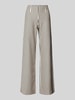 SEDUCTIVE Wide Leg Stoffhose mit elastischem Bund Modell 'KIMBERLY' Beige