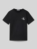 Calvin Klein Jeans T-Shirt mit Label-Print Black