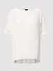 Marc Cain Bluse mit U-Boot-Ausschnitt Offwhite