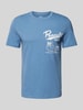 s.Oliver RED LABEL Regular Fit T-Shirt mit Motiv-Print Bleu