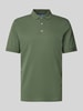 Brax Regular Fit Poloshirt mit Label-Print Modell 'Pete' Oliv