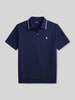 Polo Ralph Lauren Regular Fit Poloshirt aus Baumwoll-Mix mit Reißverschluss Marine