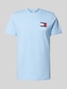 Tommy Jeans T-shirt z nadrukiem z logo Jasnoniebieski