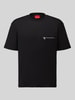 HUGO Regular Fit T-Shirt aus reiner Baumwolle Modell 'Derenn' Black