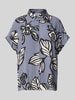 JAKE*S STUDIO WOMAN Relaxed Fit Bluse mit Kappärmeln Jeansblau