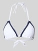 Banana Moon Bikini-Oberteil mit Strukturmuster Modell 'BLUCO' Weiss