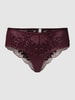 Esprit Slip mit Spitzenbesatz Modell 'Seasonal Lace Short' Bordeaux Rot