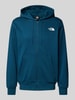 The North Face Sweatjack met labelprint Petrol