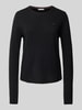 Tommy Hilfiger Strickpullover mit Logo-Stitching Black