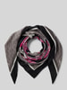 Liu Jo White Szal z napisem z logo model ‘Foulard’ Czarny