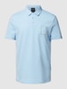 ARMANI EXCHANGE Regular fit poloshirt met labeldetail Hemelsblauw