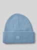 Marc O'Polo Denim Czapka beanie z naszywką z logo Błękitny