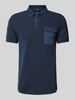 camel active Poloshirt mit Label-Stitching Marine